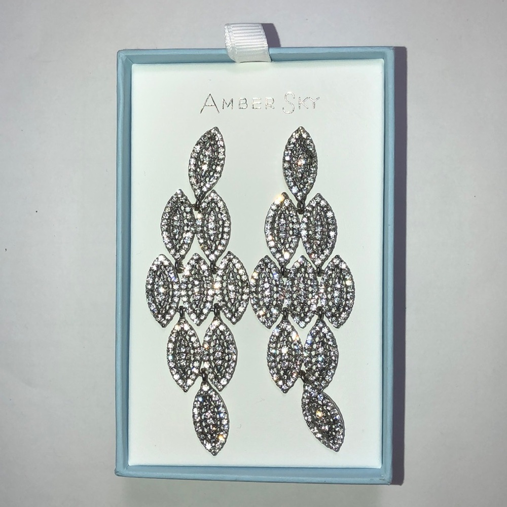 Sterling silver drop earrings